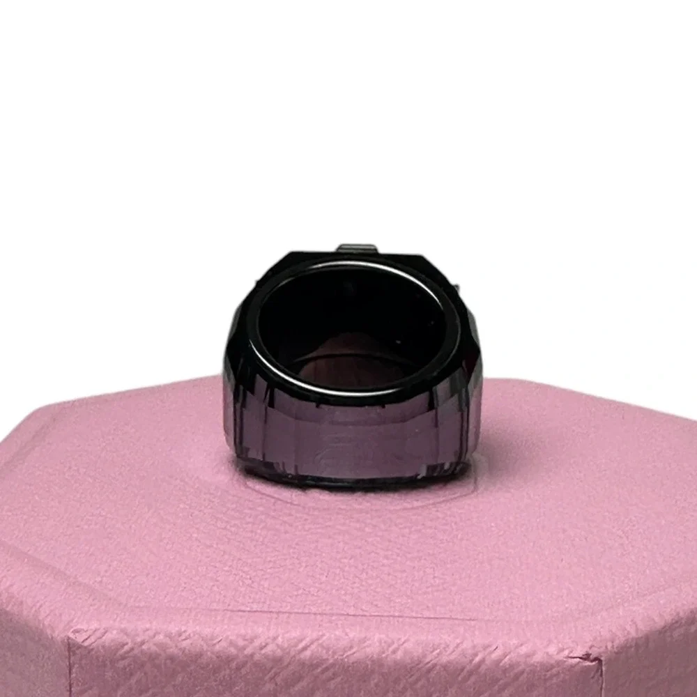 Swarovski Chroma cocktail ring Black, Ruthenium plated 52 EUR /  6 USA